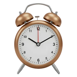 Golden Alarm Clock